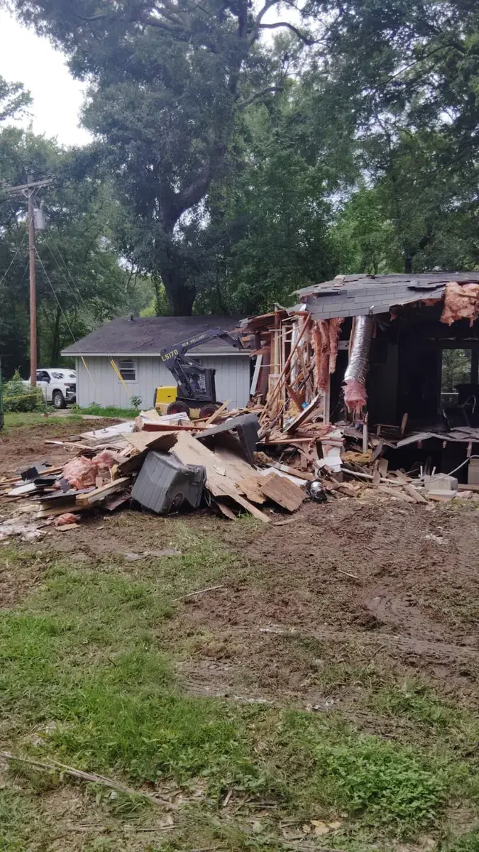 Demolition during a project