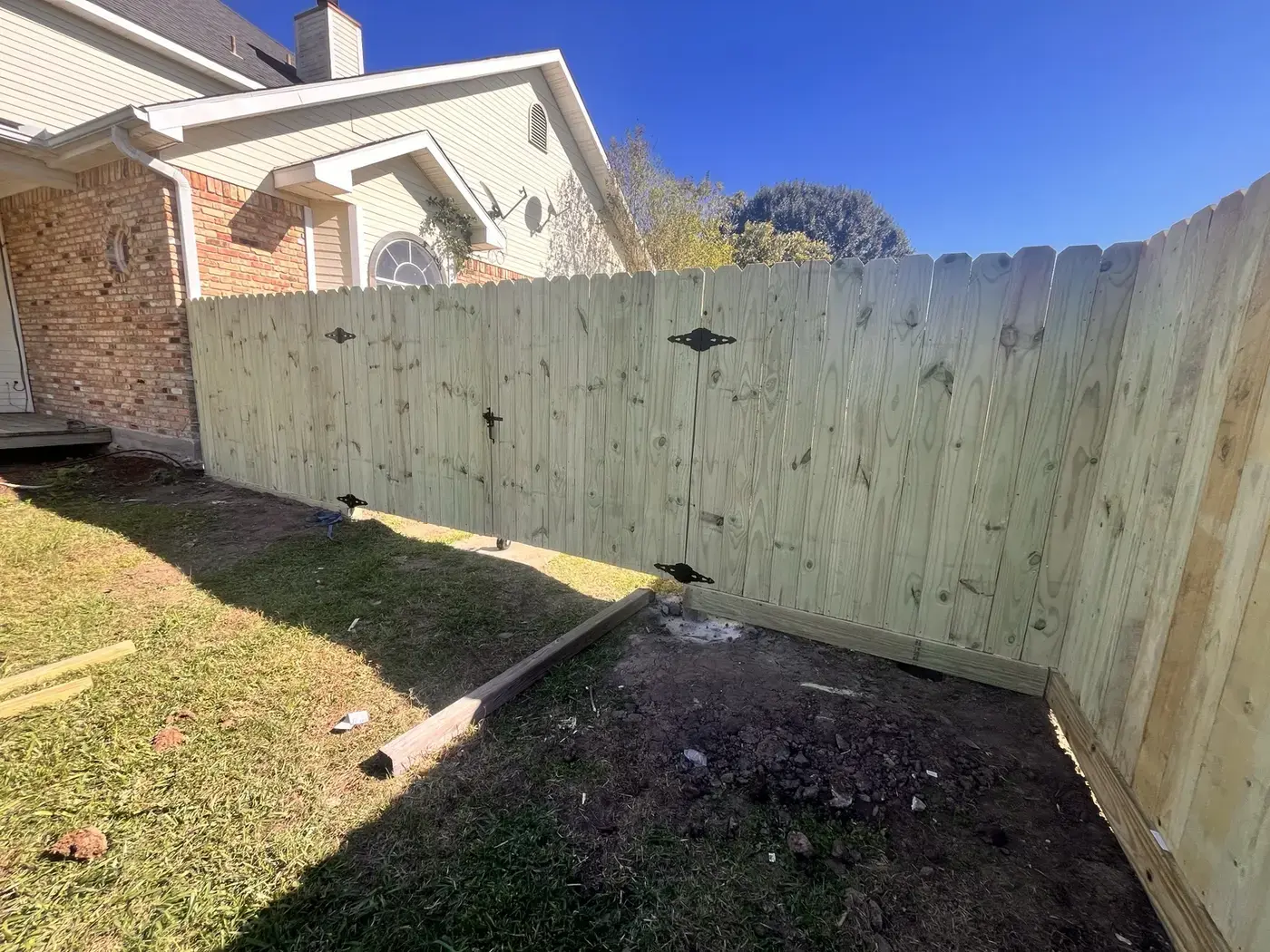 Wood fence & gates